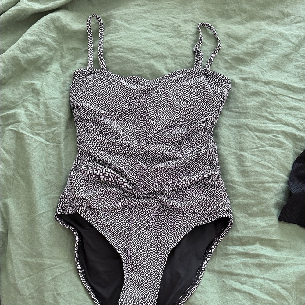 DKNYC Black and White Patterned Kids Bodysuit